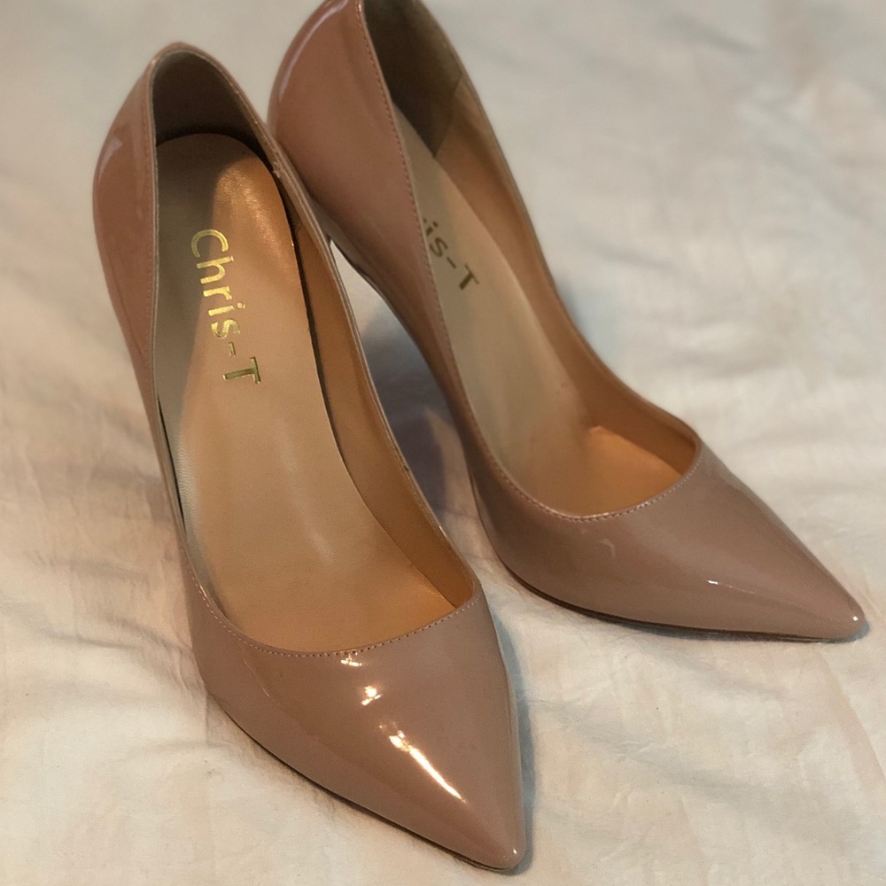 7.5 nude Chris-T 4in heels